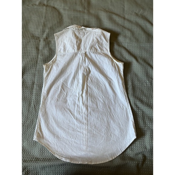 US POLO Women's Sleeveless White Button-Up Shirt size Xs - Picture 4 of 4
